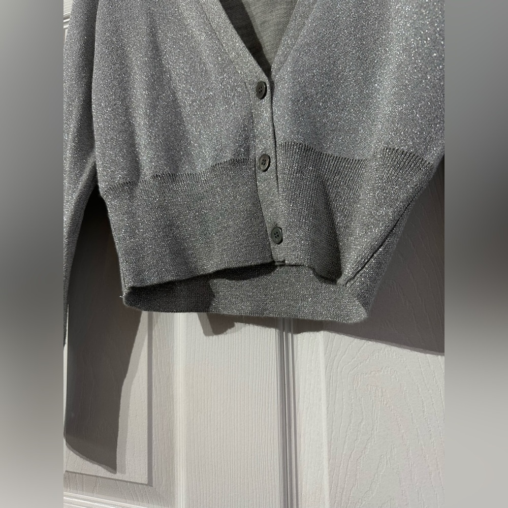 NWT J. Crew Gray Button-Up Women's Cardigan Sweater (XS) - Picture 7 of 16